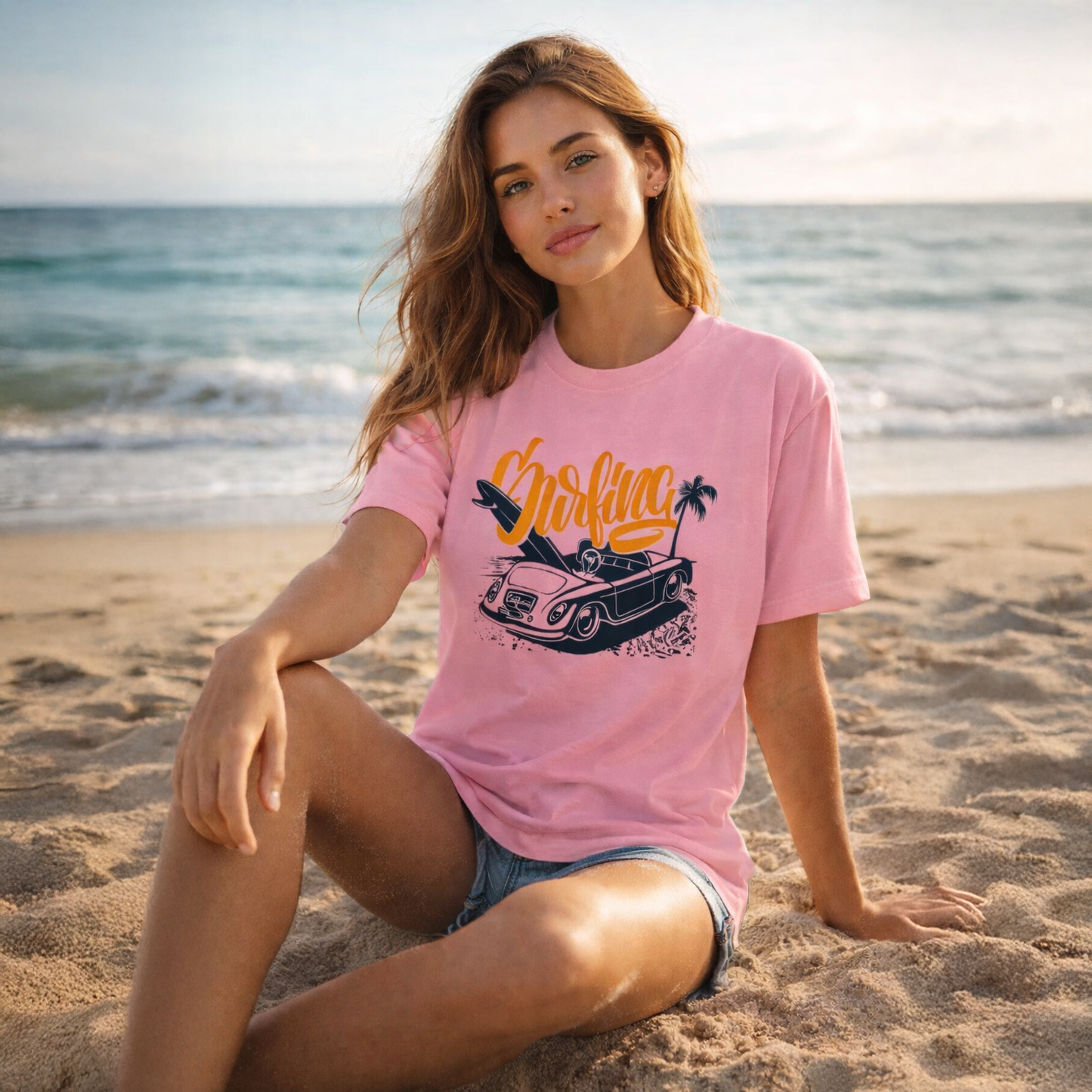 T-shirt unisexe classique à col rond en coton doux, idéal pour un look décontracté au quotidien.