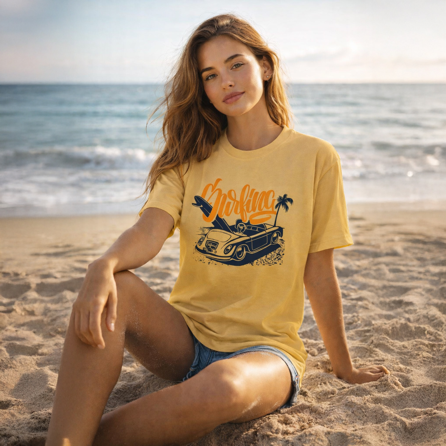T-shirt unisexe classique à col rond en coton doux, idéal pour un look décontracté au quotidien.