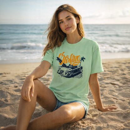 T-shirt unisexe classique à col rond en coton doux, idéal pour un look décontracté au quotidien.