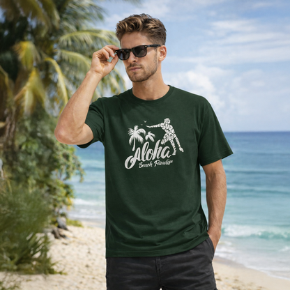 T-shirt unisexe classique à col rond, confortable en coton, idéal pour tous les jours