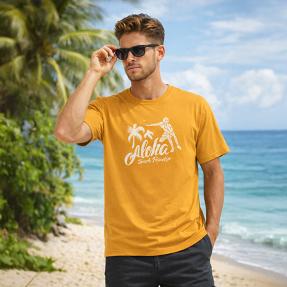 T-shirt unisexe classique à col rond, confortable en coton, idéal pour tous les jours