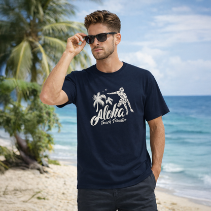 T-shirt unisexe classique à col rond, confortable en coton, idéal pour tous les jours