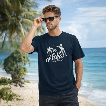T-shirt unisexe classique à col rond, confortable en coton, idéal pour tous les jours