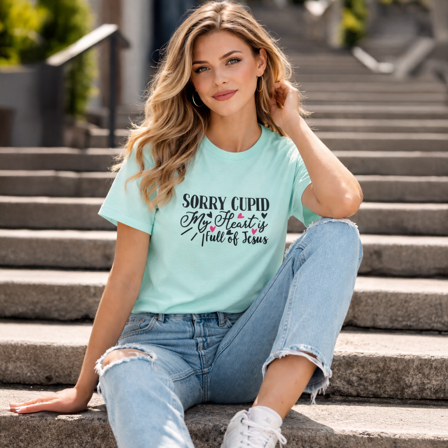 T-shirt unisexe classique à col rond | Collection Saint-Valentin