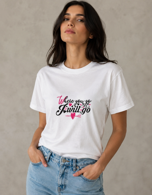 T-shirt unisexe classique à col rond | Collection Saint-Valentin