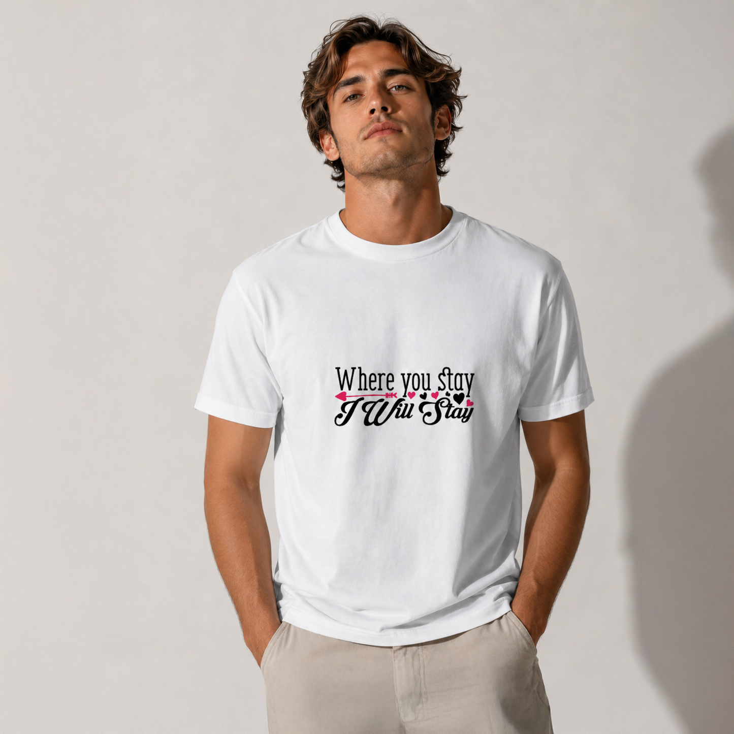 T-shirt unisexe classique à col rond | Collection Saint-Valentin