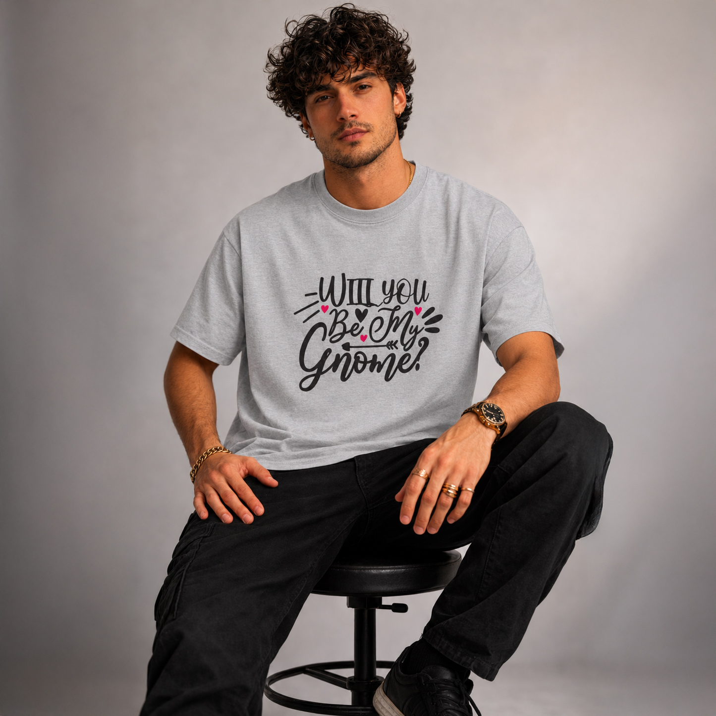 T-shirt unisexe classique à col rond | Collection Saint-Valentin