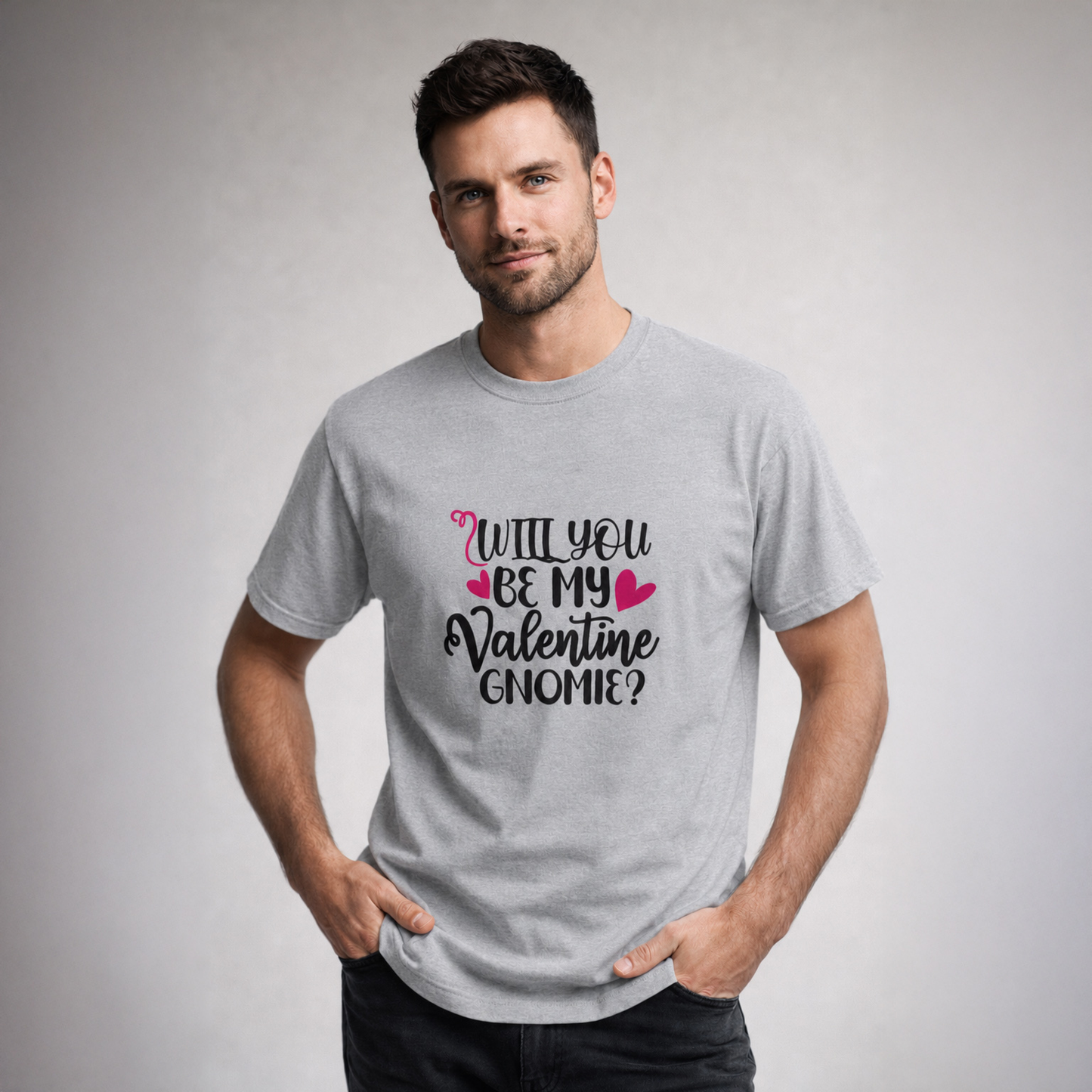 T-shirt unisexe classique à col rond | Collection Saint-Valentin