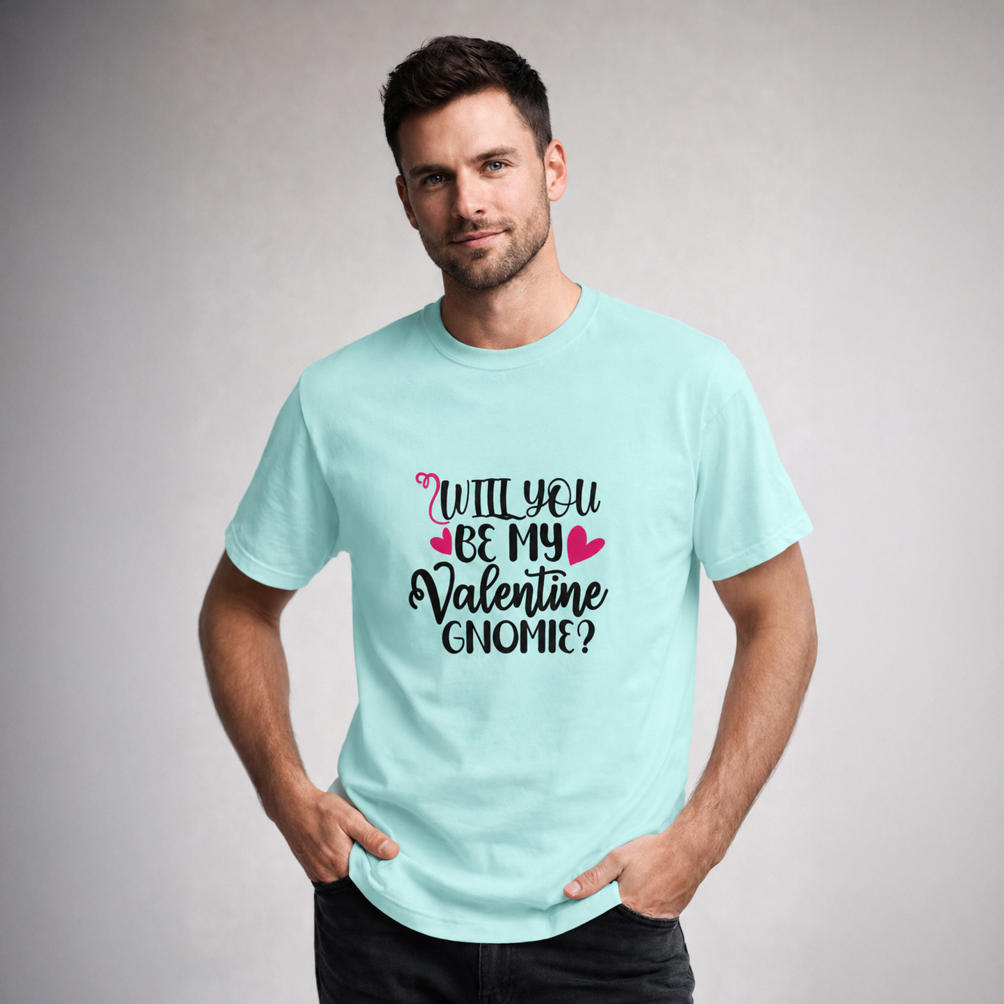 T-shirt unisexe classique à col rond | Collection Saint-Valentin
