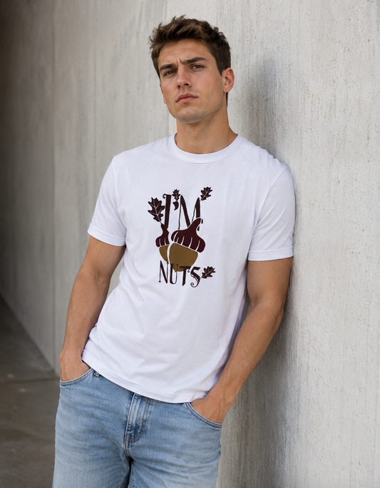 Vastrio Nuts Acorn Graphic T-Shirt | Unisex Cotton Regular Fit