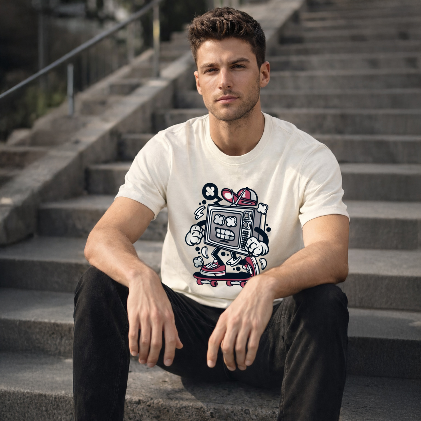 T-shirt unisexe classique à col rond
