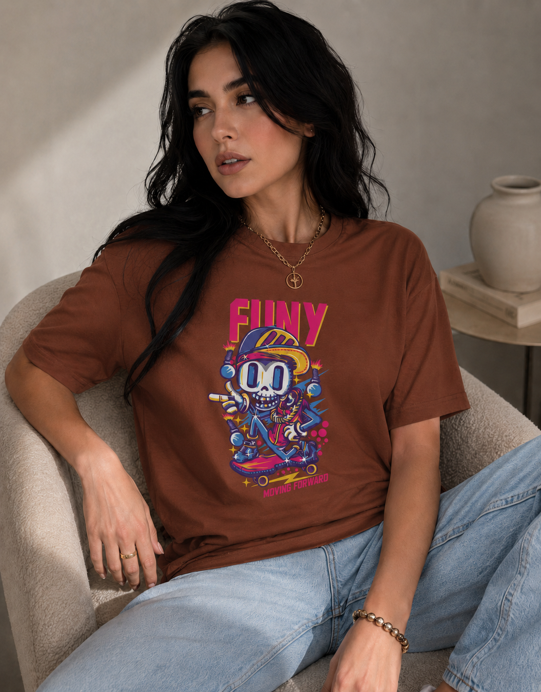 T-shirt unisexe classique à col rond