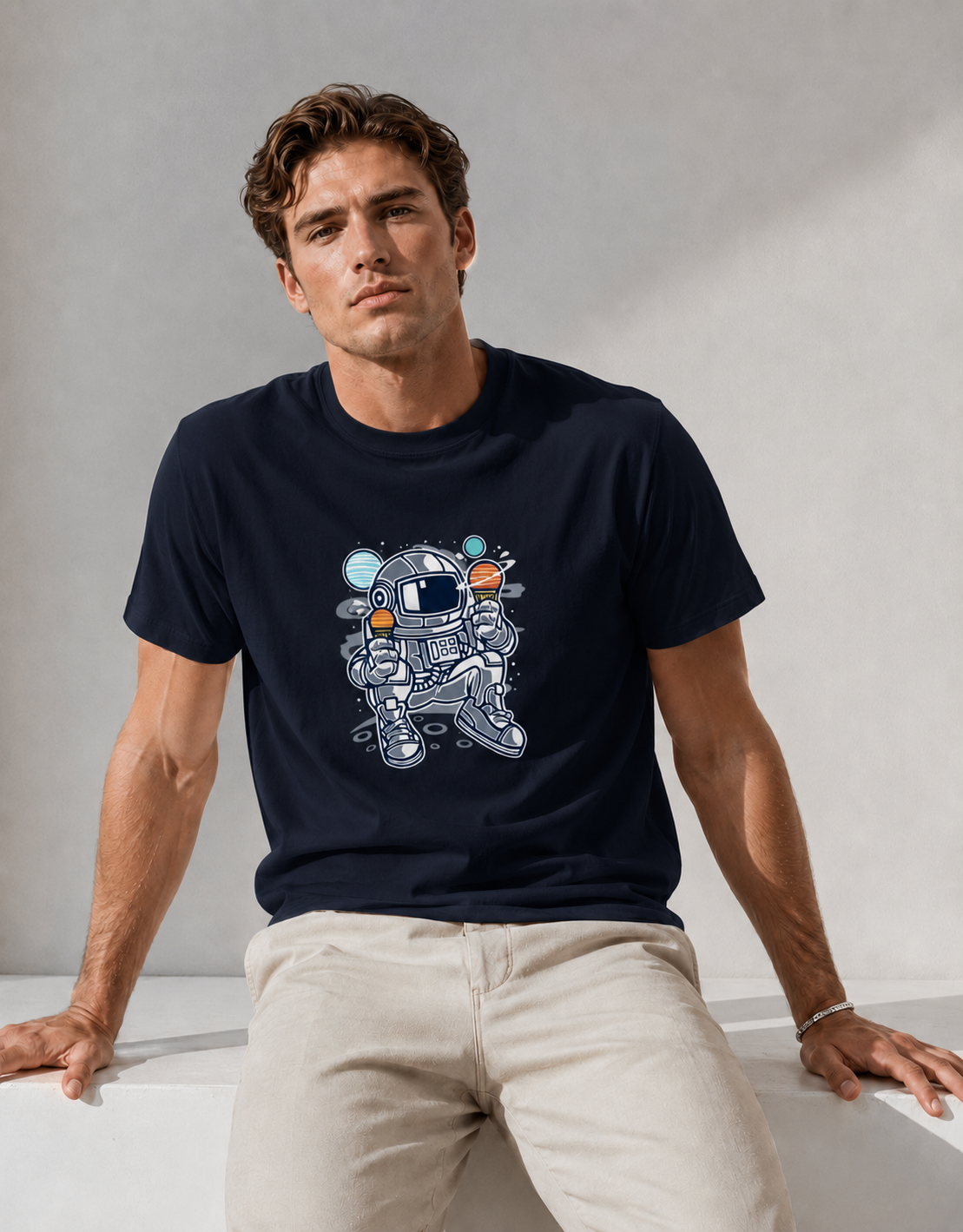 T-shirt unisexe classique à col rond