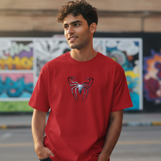 Spider Emblem Graphic Crew Neck T-Shirt | Unisex