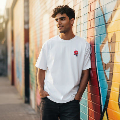 Spidey Selfie Minimalist White T-Shirt | Unisex Classic Crew T-Shirt